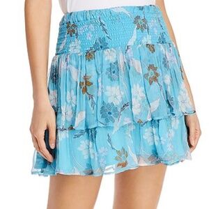 Dolan - Ellie Floral Print Smocked Tiered Skirt